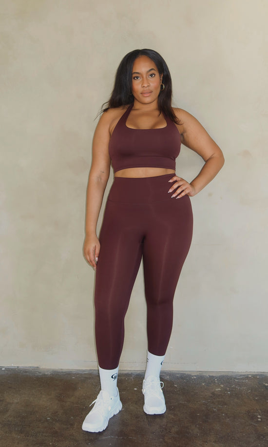 Flex Ultra High Waisted Leggings - Chocolate Brown